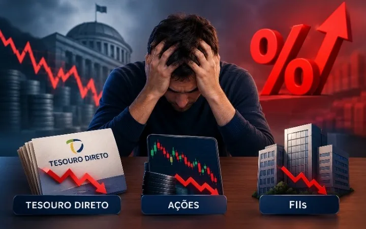 Estresse fiscal e disparada dos juros: a mecânica do pânico e o impacto real em Tesouro Direto, Ações e FIIs — foto 1